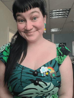 Clover the Rainbow Brooch by Lipstick & Chrome