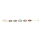 Concho Colorful Golden Link Bracelet