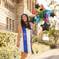 Congrats Grad Rainbow Star Balloon – 35" Mylar | Ellie’s Party Supply