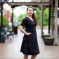Constellations Glow-in-the-Dark A-Line Dress with Pockets