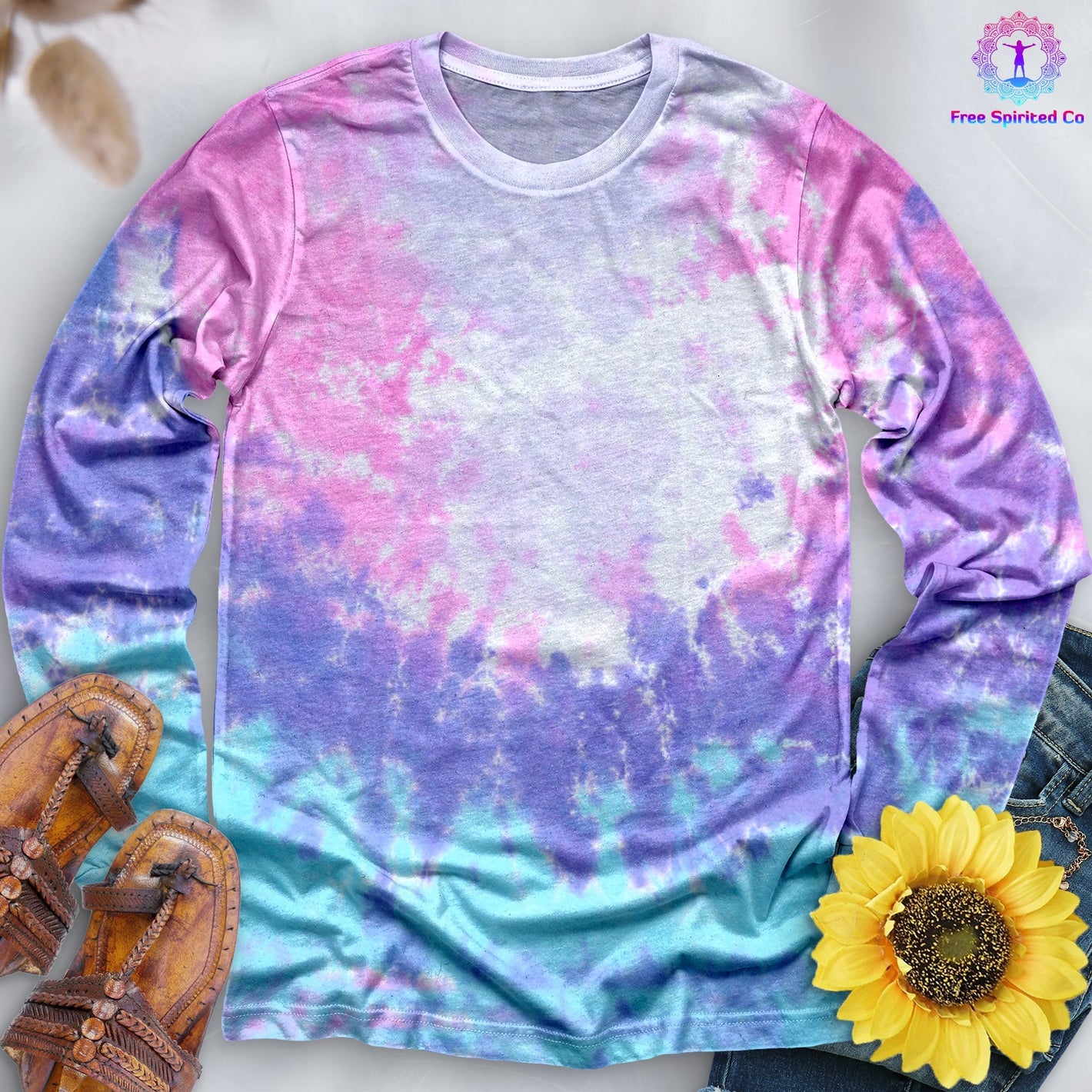 Cotton Candy Hand Dyed Long Sleeve