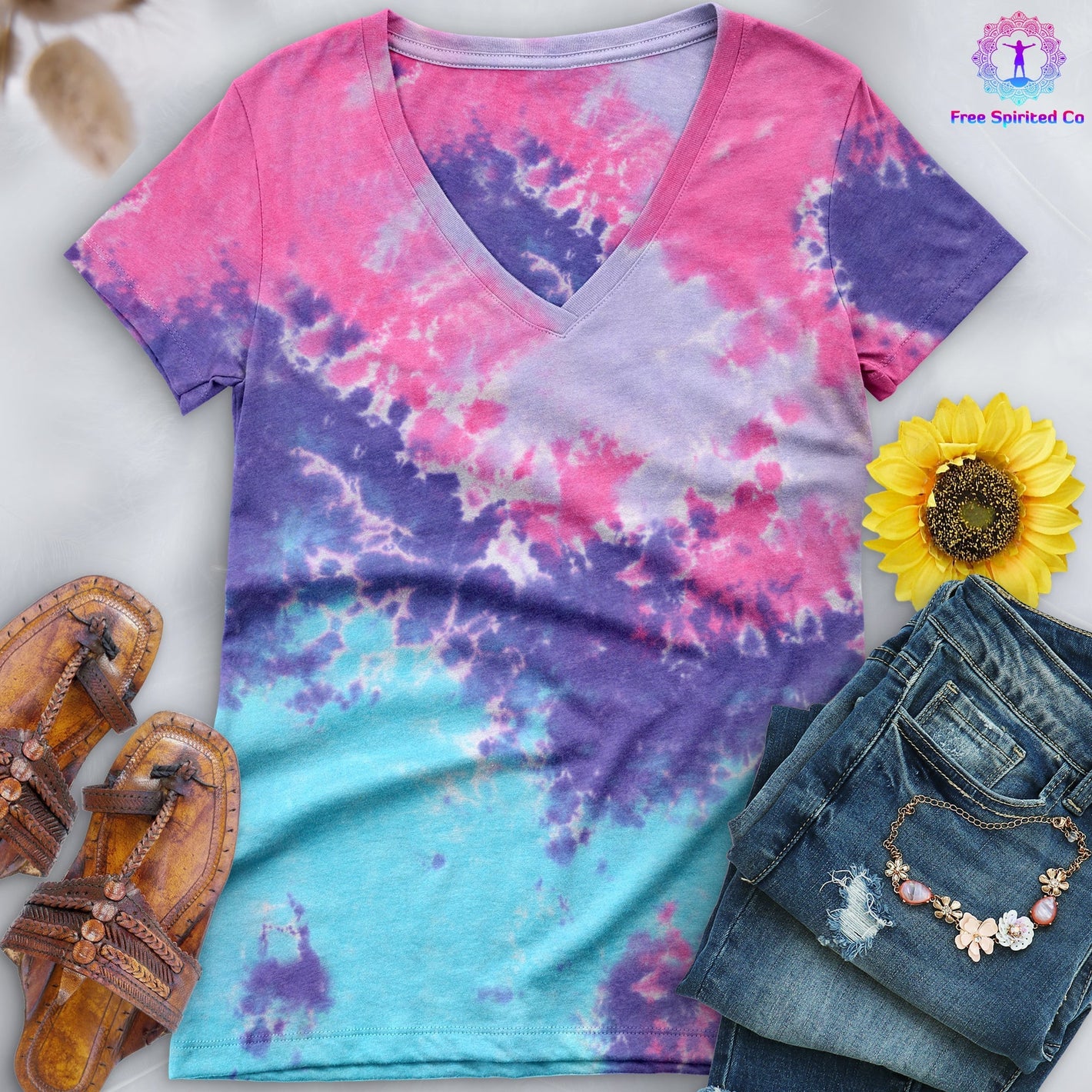 Cotton Candy V-Neck (Fitted Women's Size)