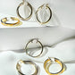 Crossover Lucite Hoop Earrings