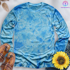 Crystal Carolina Blue Hand Dyed Long Sleeve