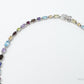 Vintage Multi Stone Sterling Silver Necklace