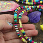 Fruit Salad Mix : Multicolor Rondelle Bone Beads, 5x2mm,  240+ pieces