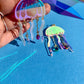 Jellyfish Acrylic Statement Earrings
