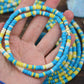 Icy Lemon: Aqua, White, Yellow, Bone Beads, 5x2mm