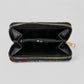 Vibrant Multicolor Floral Patterned Woven Zipper Wallet