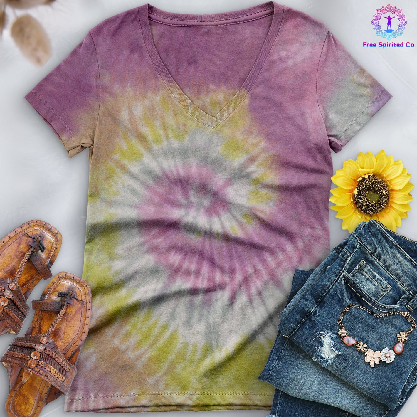 Desert Rose V-Neck (Fitted Women's Size)