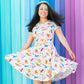 Adult "Hypothesaurus Rex" Dinosaur Scientists Super Twirler Dress with Pockets