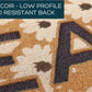 Low Profile Funny LEAVE Doormat with Flowers
