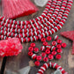 Red Orbit: Red, Black & White Round Bone Beads, 7x5mm, Spacers