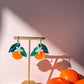 Orange Dangle Earrings