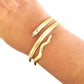 Egyptian Snake Semi Cuff Wrap Bracelet