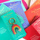 Rainbow Enamel Keychain