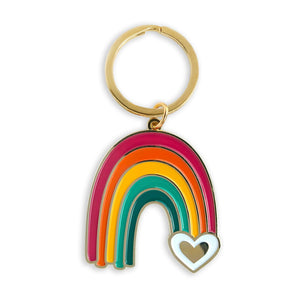 Follow Your Heart Travel Buddies Keychain + Pin Gift Set
