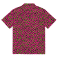 Electric Leopard Print Button-Up Shirt