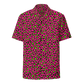Electric Leopard Print Button-Up Shirt