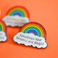 Sometimes Your Dreams Are Stupid Rainbow Enamel Pin