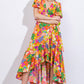 GARDEN OF LIFE WOVEN MIDI DRESS