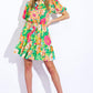 SWING OF THINGS WOVEN MINI DRESS