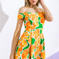 WHERE I WANT TO BE TWILL MIDI DRESS
