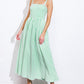 ATTRACTING LOOKS WOVEN MIDI DRESS