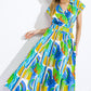 SUMMER MIRAGE WOVEN MIDI DRESS