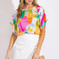 BREATHE FREELY WOVEN TOP