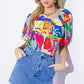 GRACEFUL BEAUTY WOVEN TOP