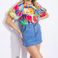 GRACEFUL BEAUTY WOVEN TOP