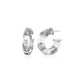 Faceted Lucite Huggie Hoop Earrings