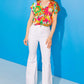SWEET DREAMS FLORAL WOVEN TOP