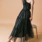 SOME FRESH AIR FUCHSIA TULLE MIDI DRESS