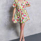 FREE ME TODAY FLORAL WOVEN MINI DRESS