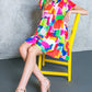 TEMPTING ME PRINT MINI DRESS