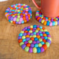 Shiny Happy Rainbow Eco Coasters/Trivets