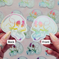 Holographic Rainbow Skull Sticker, 2.6 x 3 in.
