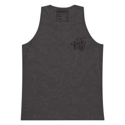 Fuck Off Embroidered Tank Top