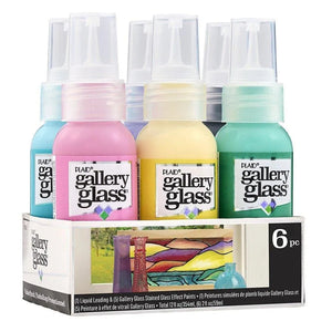 Gallery Glass Paint Set - Pastel (6 Bottles - 2 oz)