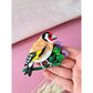 Goldfinch Brooch or Necklace by Cherryloco