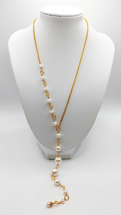 Graduated Pearl Statement Necklace
