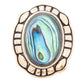 Green Abalone Golden Statement Ring