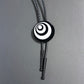 Op Art Circles Bolo with Black Tips