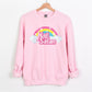 Hail Satan Pink Crewneck Sweatshirt - Unisex