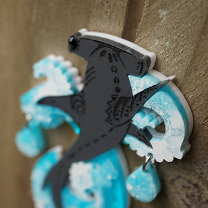 Hammerhead Brooch by Lost Kiwi Designs