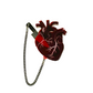 Heart of Aghast Brooch - Drop Dead Red