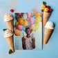 Ice Cream & Balloons - Happy Birthday Greeting Card