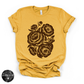 Brown Rose Tee | Vintage Botanical Floral Graphic T-Shirt